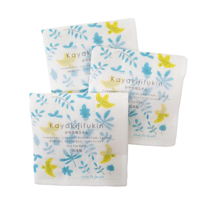 かや生地ふきん3p フォレ